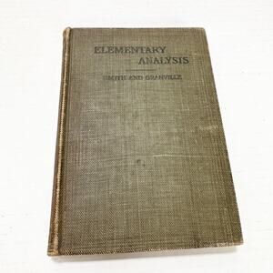 Elementary Analysis Dankin and Porter Vintage Text 1910